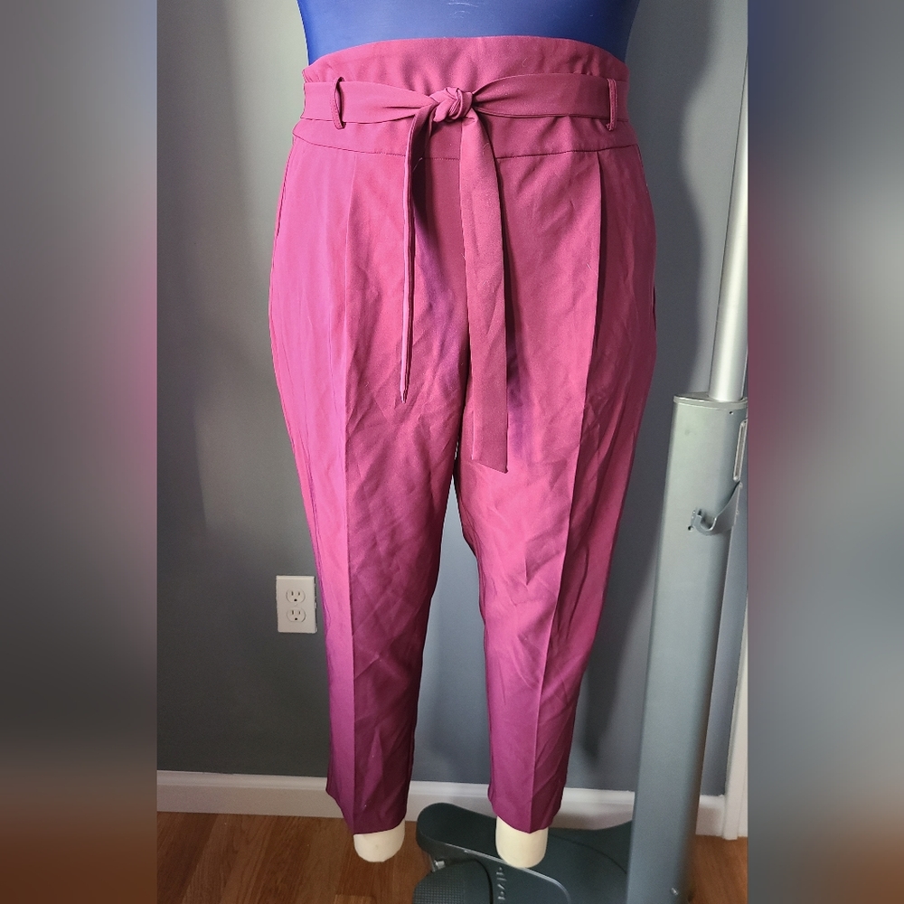 Plus Sized Purple Trousers